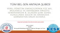 Tüm Bel Sen Antalya Şube Kongresi